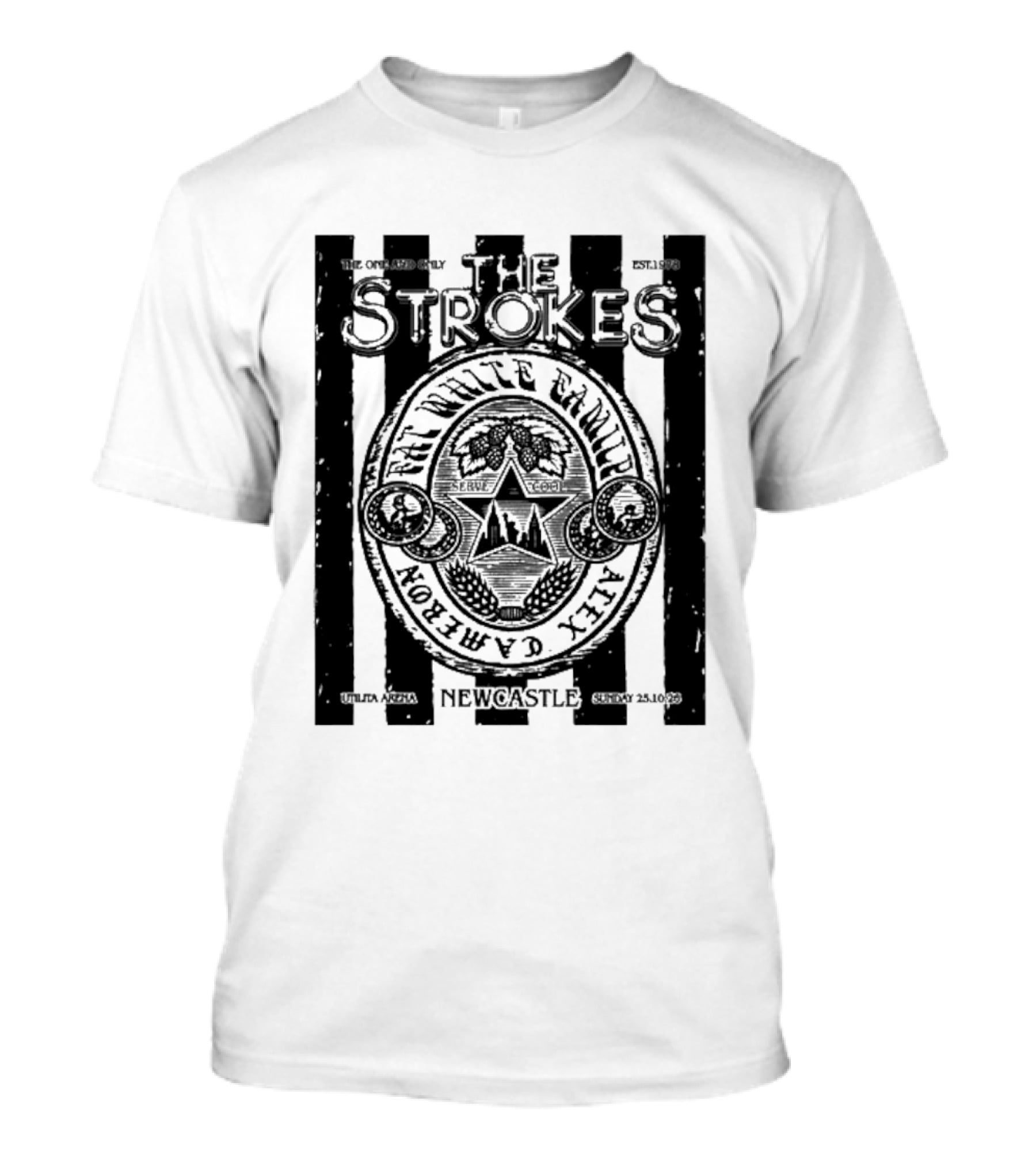 The Strokes Rex White Family Tex Cameron Newcastle UK 10.25.2026 T-Shirt