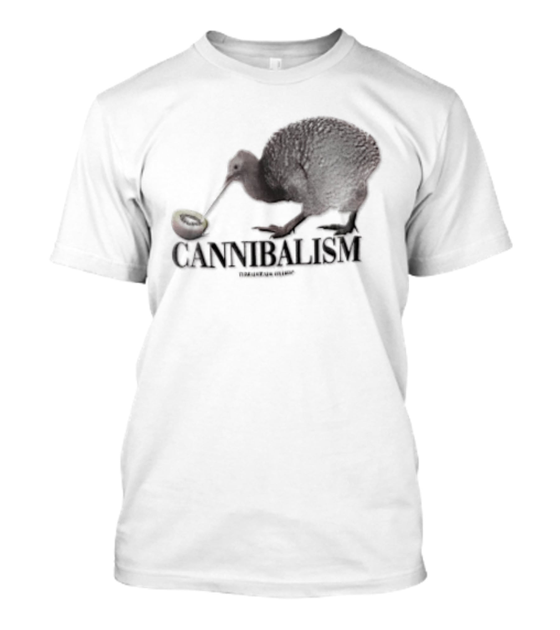 Threadheads Studio Cannibalism Kiwi Bird Eating Kiwi T-Shirt