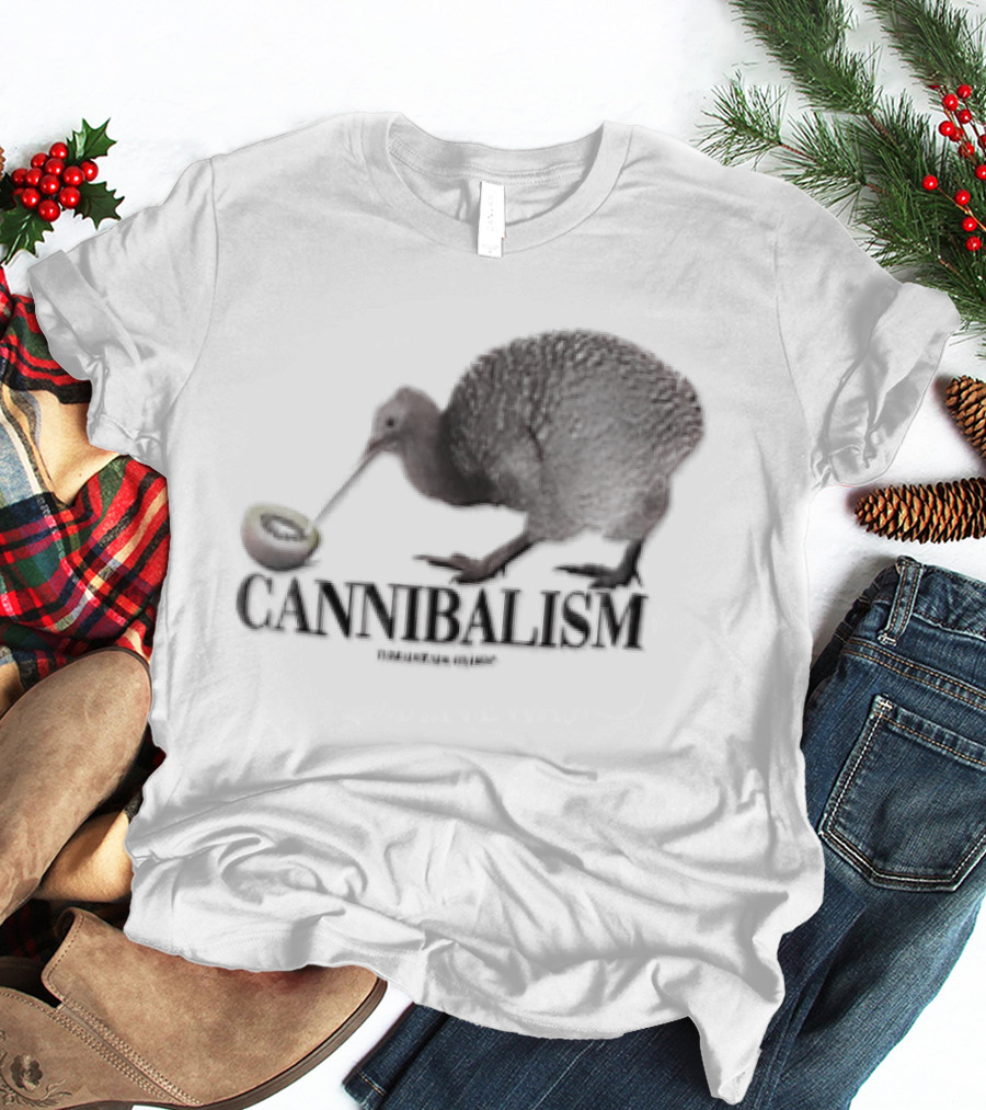 Threadheads Studio Cannibalism Kiwi Bird Eating Kiwi T-Shirt