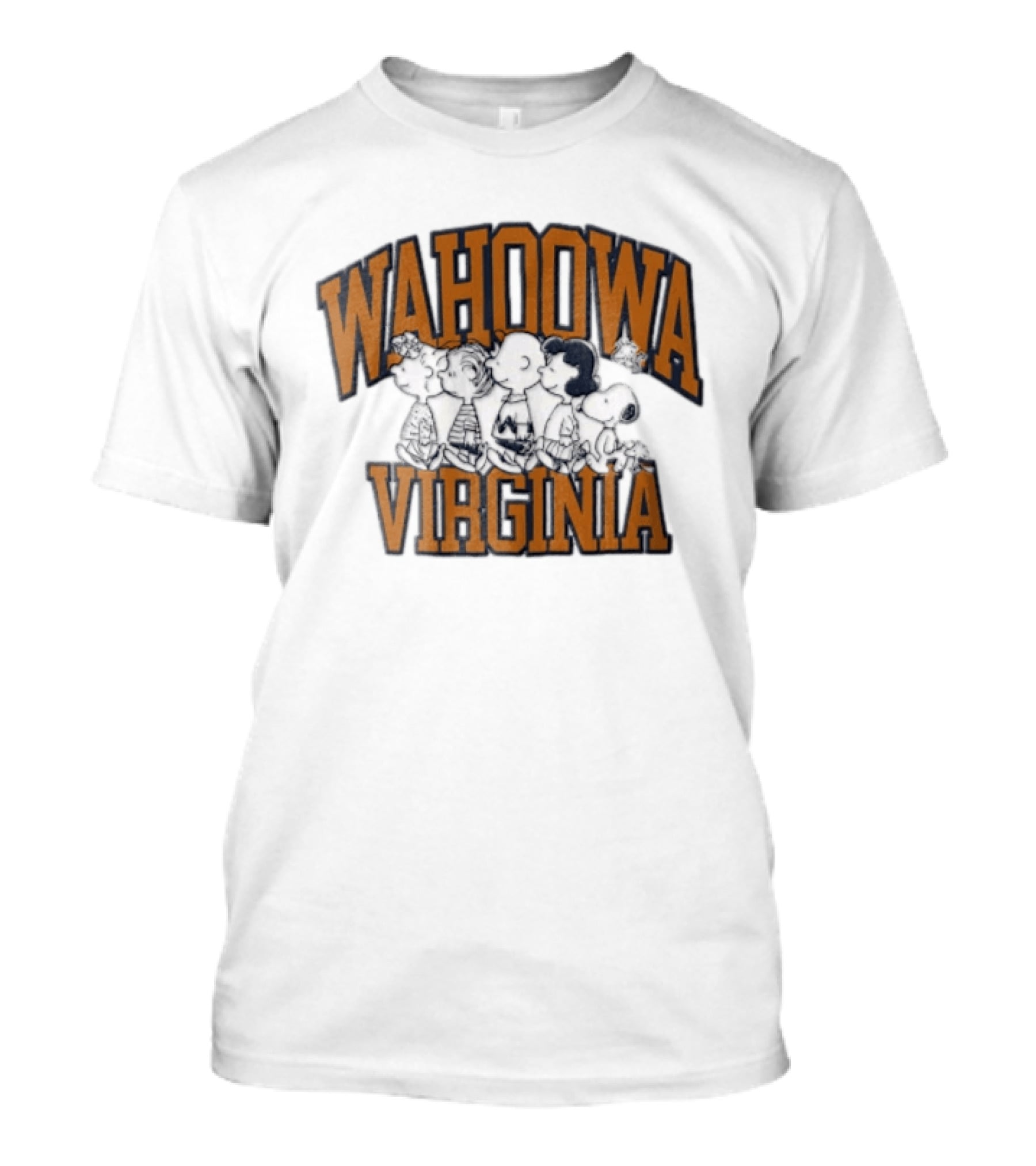 University Of Virginia Wahoowa Peanuts Characters T-Shirt