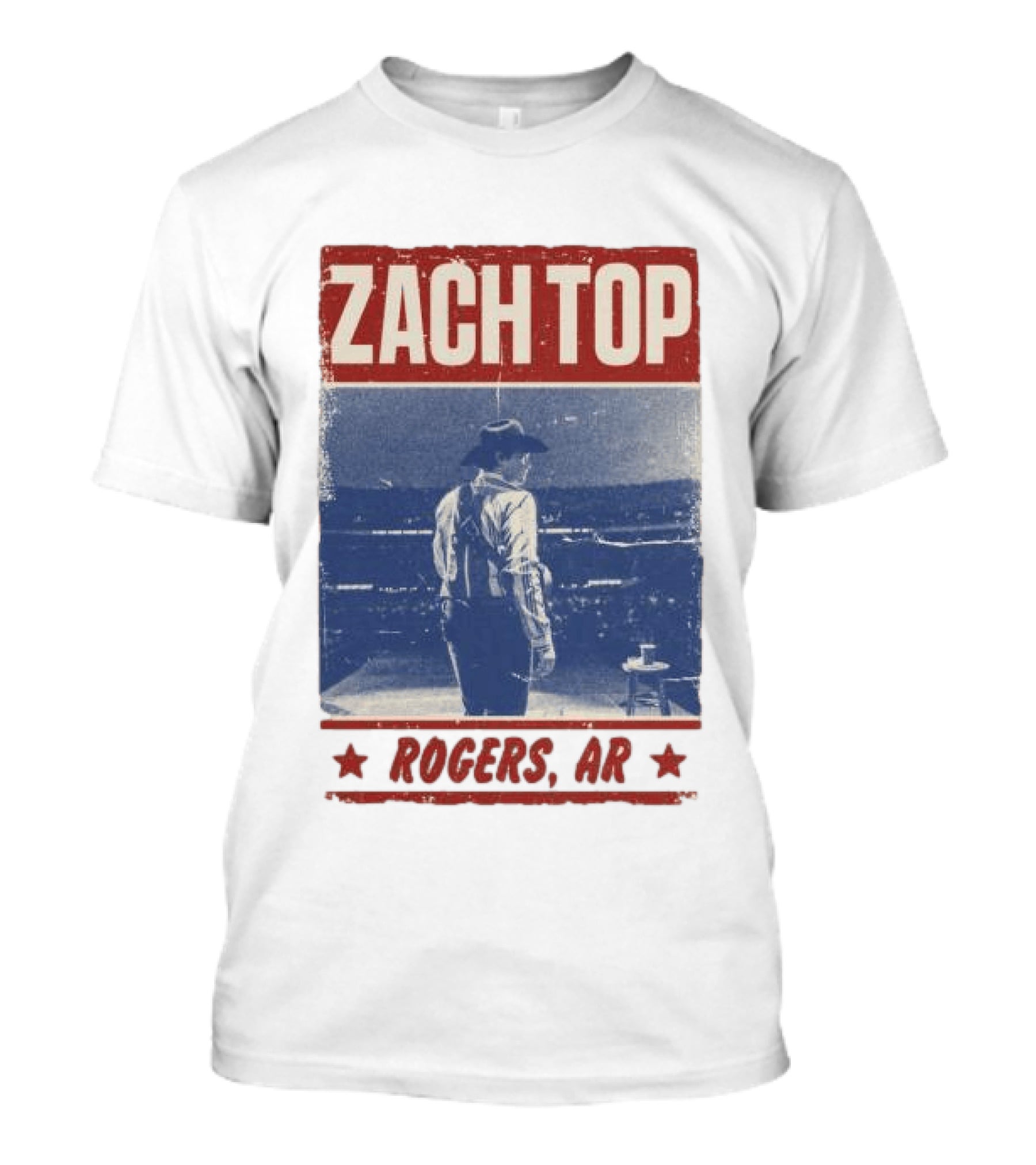 Zach Top Rogers AR Event Cowboy Scene T-Shirt