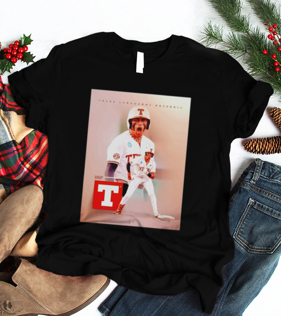 Adrian Rodriguez INF Texas Longhorns Baseball Team T-Shirt