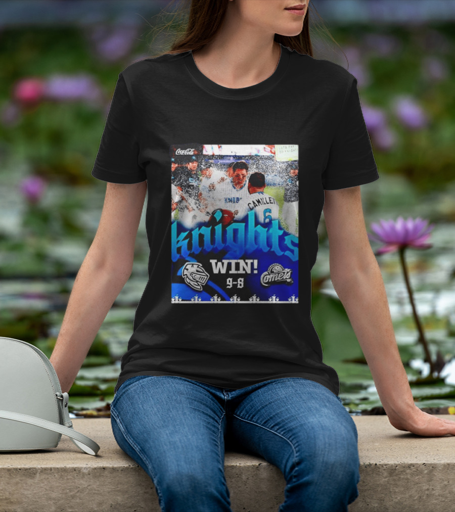 Knights Win 9 8 Against Comets Baseball Celebration T-Shirt