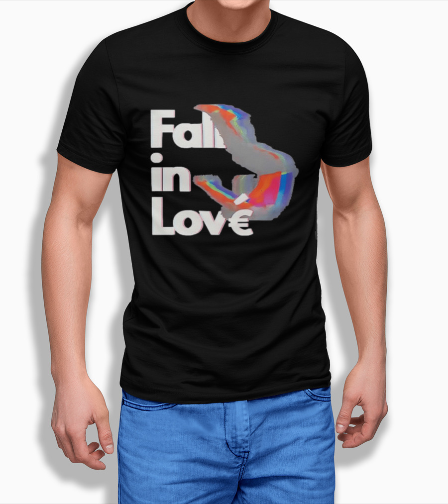 Fall In Love Rainbow Abstract T-Shirt