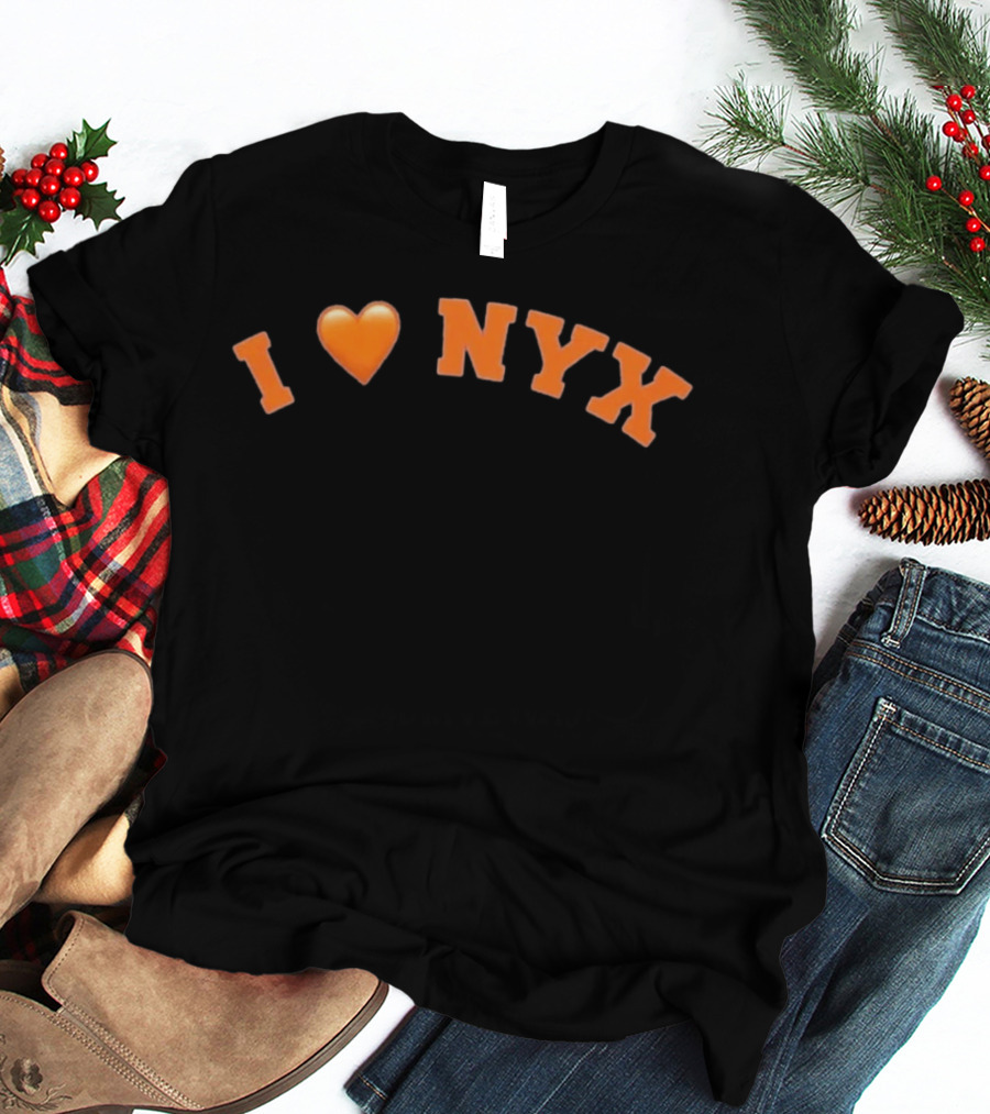 I Love NYX Emoji Style Orange T-Shirt