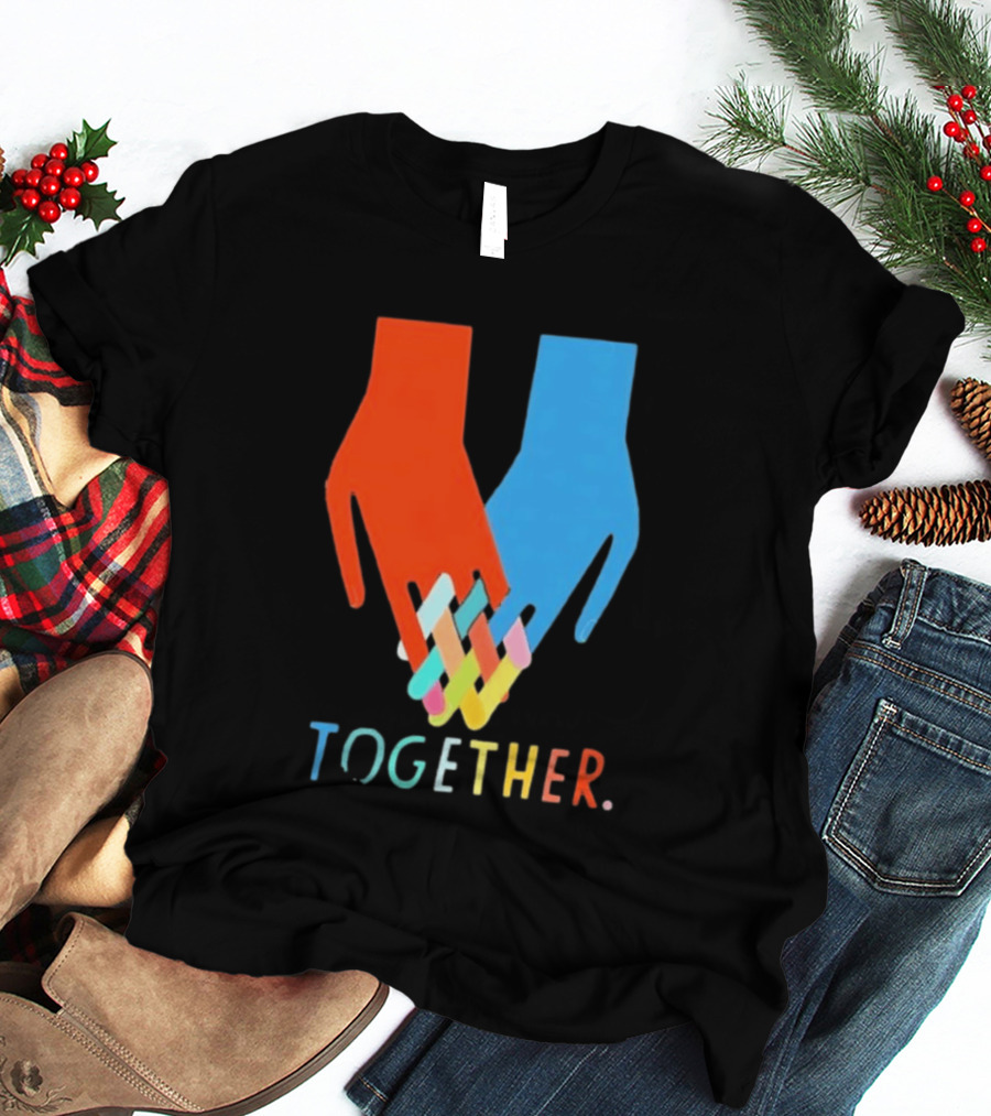 Interlocking Hands Unity Concept Together T-Shirt