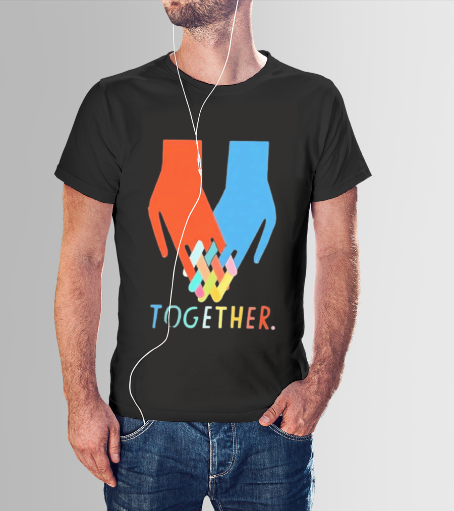 Interlocking Hands Unity Concept Together T-Shirt