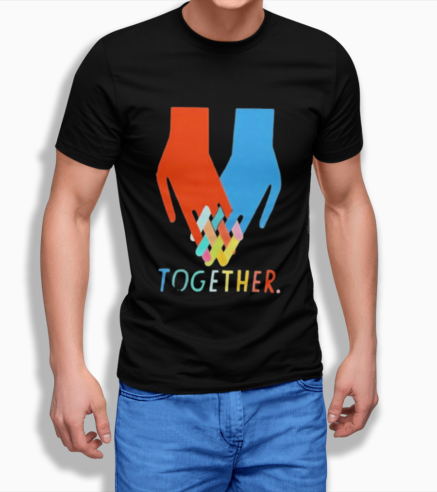 Interlocking Hands Unity Concept Together T-Shirt