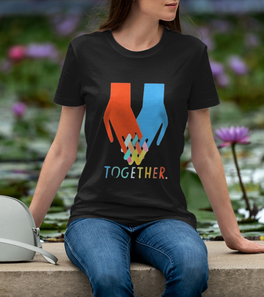 Interlocking Hands Unity Concept Together T-Shirt