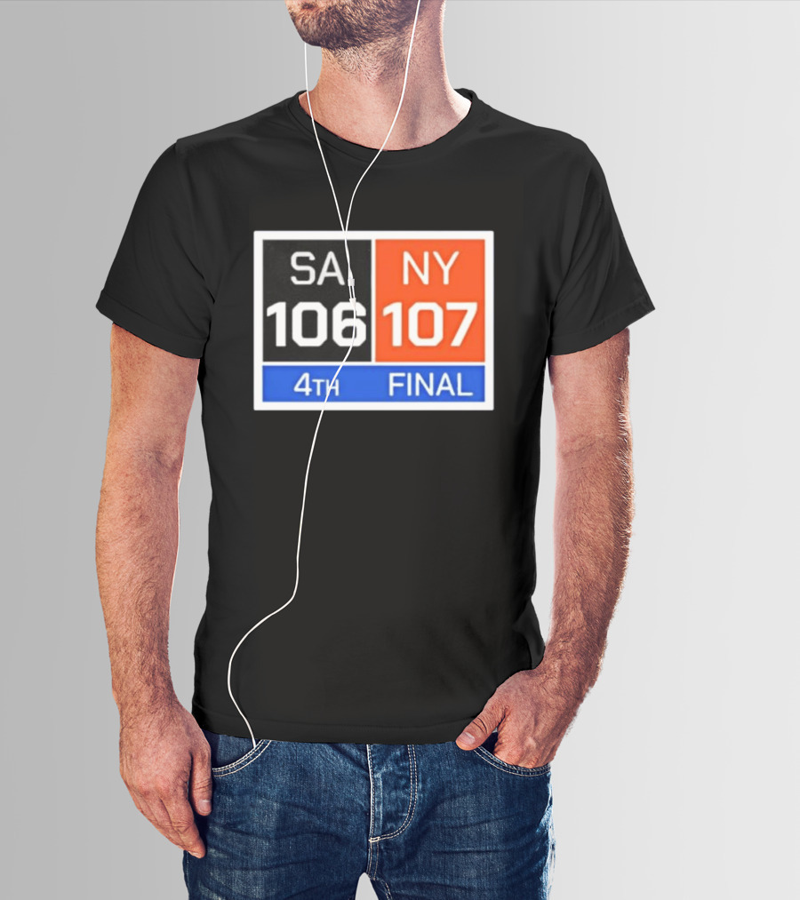 New York 107 Vs SA 106 4th Final Historic Comeback Victory T-Shirt