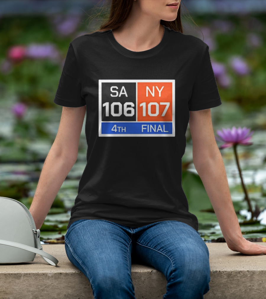 New York 107 Vs SA 106 4th Final Historic Comeback Victory T-Shirt