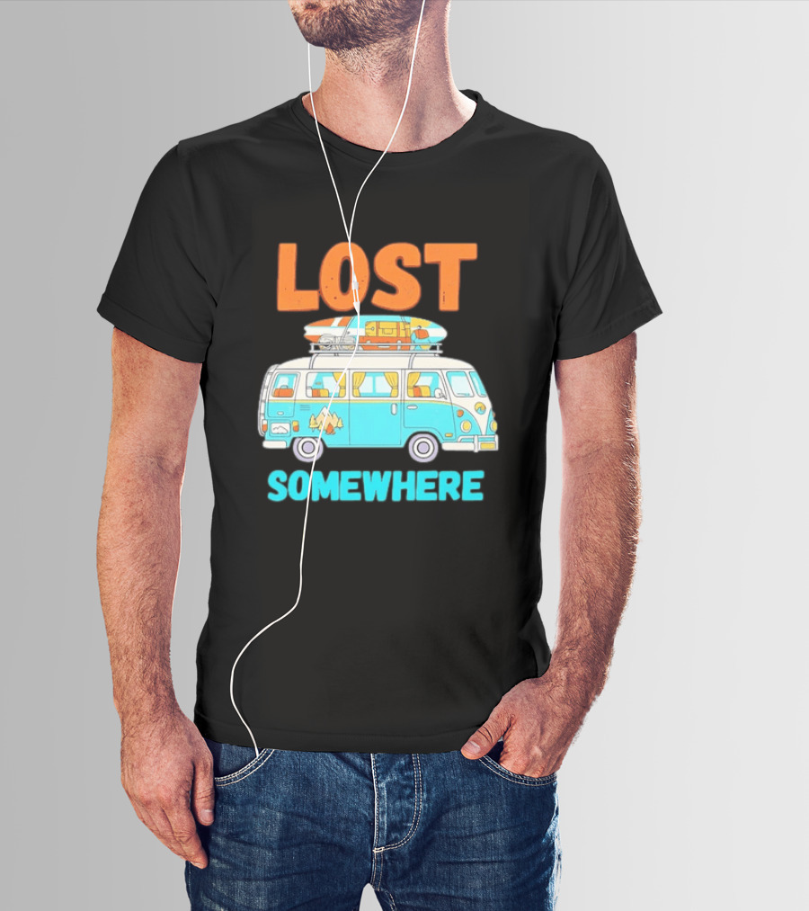 Lost Somewhere Camper Van Adventure T-Shirt