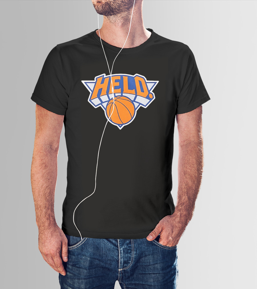 New York Knicks HELD Basketball Team T-Shirt