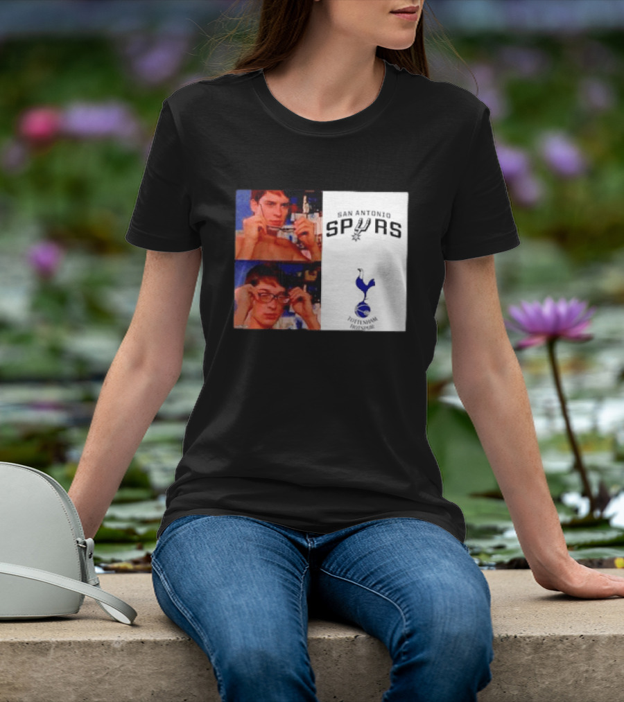 Peter Parker Reading Glasses Meme San Antonio Spurs Tottenham Hotspur T-Shirt