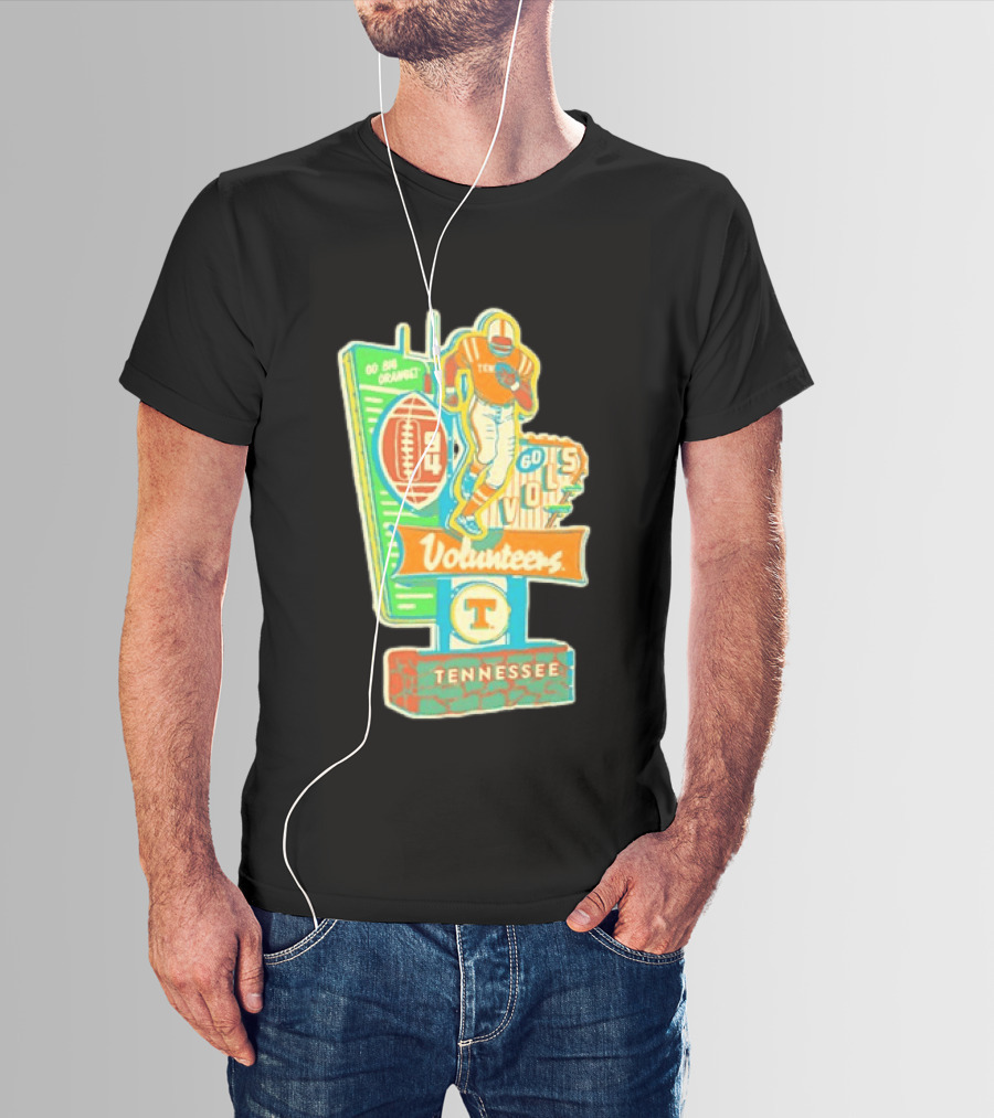 Tennessee Volunteers Go Big Orange Go Vols NCAA Football T-Shirt