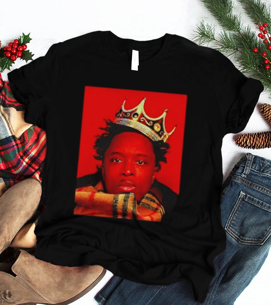 Notorious B.I.G. King Of New York Crowned Burberry Scarf T-Shirt