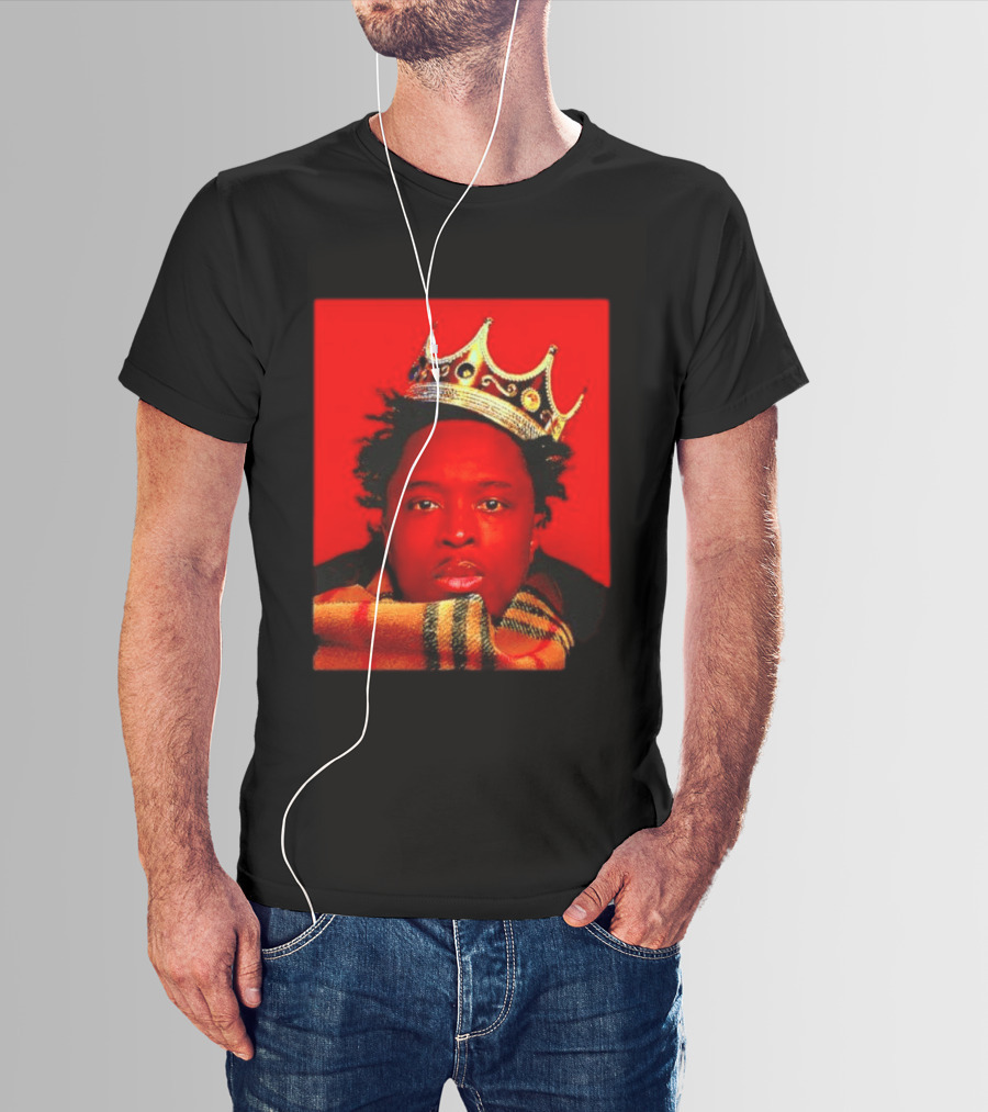 Notorious B.I.G. King Of New York Crowned Burberry Scarf T-Shirt