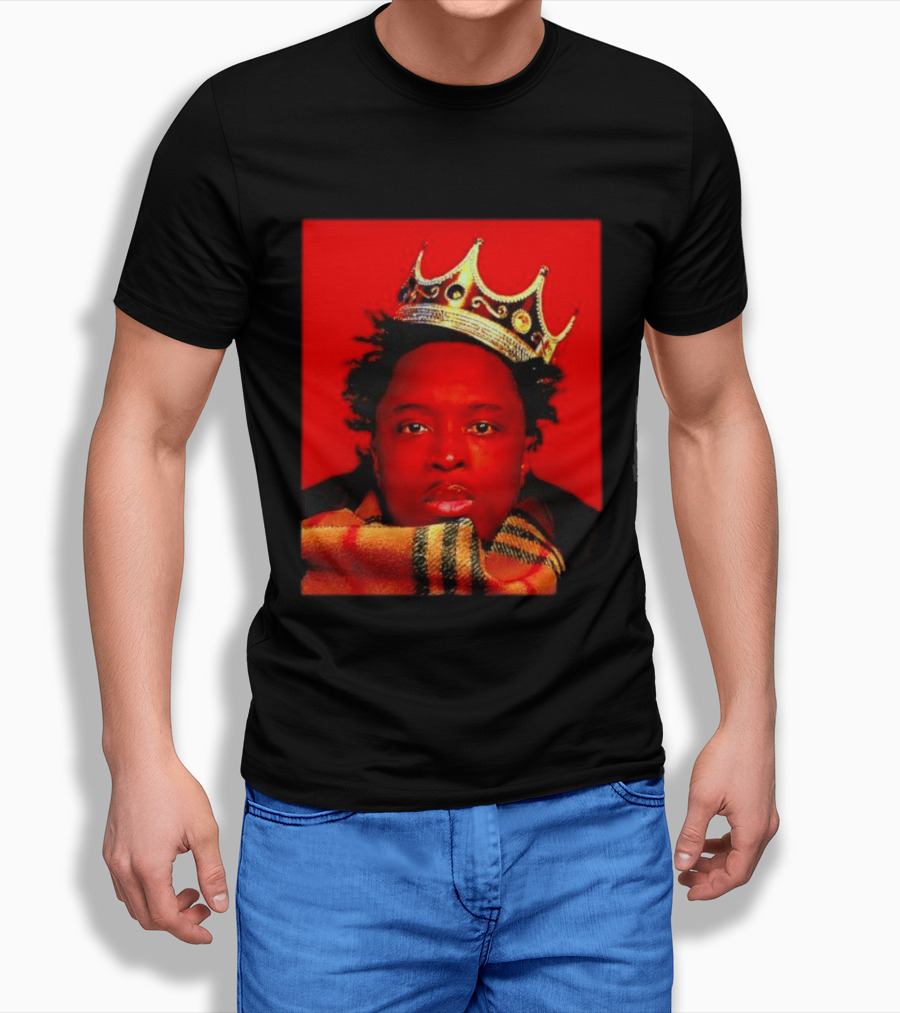 Notorious B.I.G. King Of New York Crowned Burberry Scarf T-Shirt