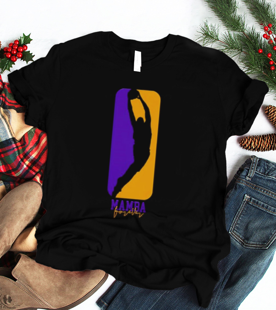 Mamba Forever Purple Gold Basketball Legend T-Shirt