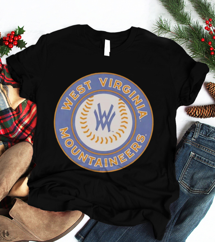 West Virginia Mountaineers NCAA Baseball Circular T-Shirt