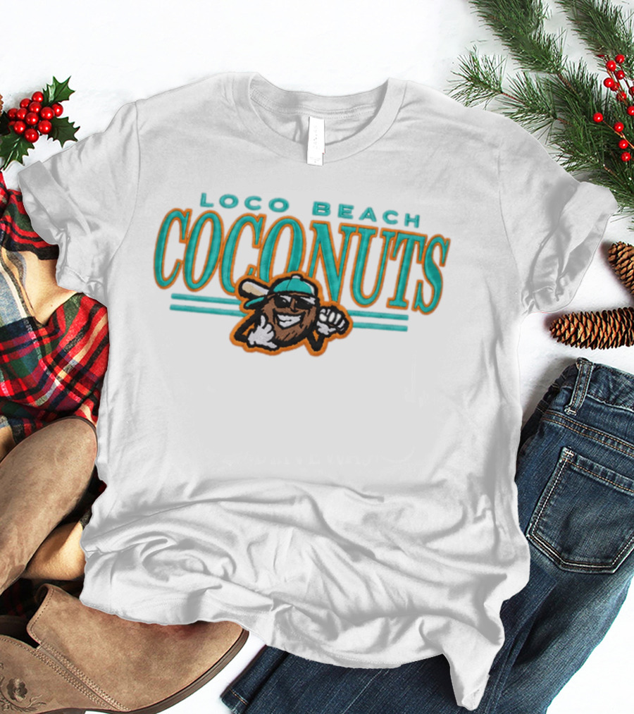 Loco Beach Coconuts 2026 Fun Logo With Cool Coconut T-Shirt