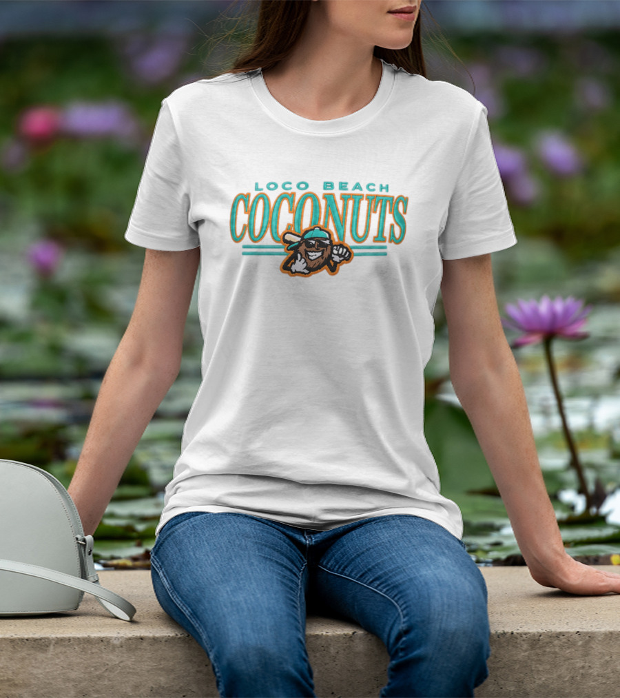 Loco Beach Coconuts 2026 Fun Logo With Cool Coconut T-Shirt