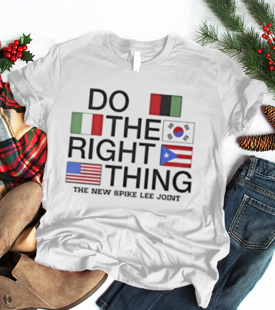 Do The Right Thing Movie Flag Symbols Spike Lee Joint T-Shirt
