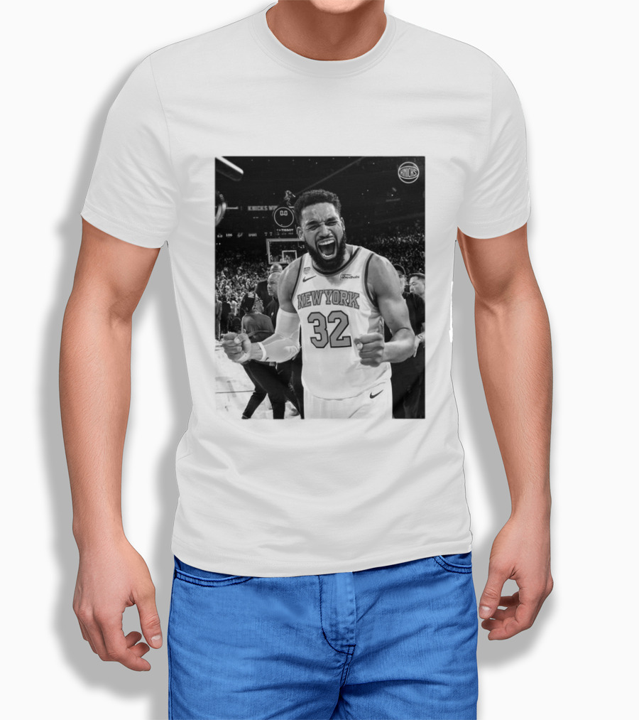 Knicks Nation Loud And Proud New York Basketball Karl Anthony Towns Celebration T-Shirt