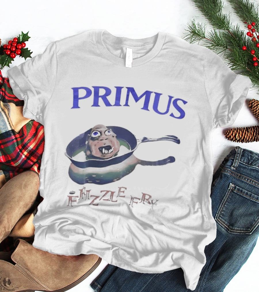 PRIMUS Frizzle Fry Album Art Pan With Face T-Shirt