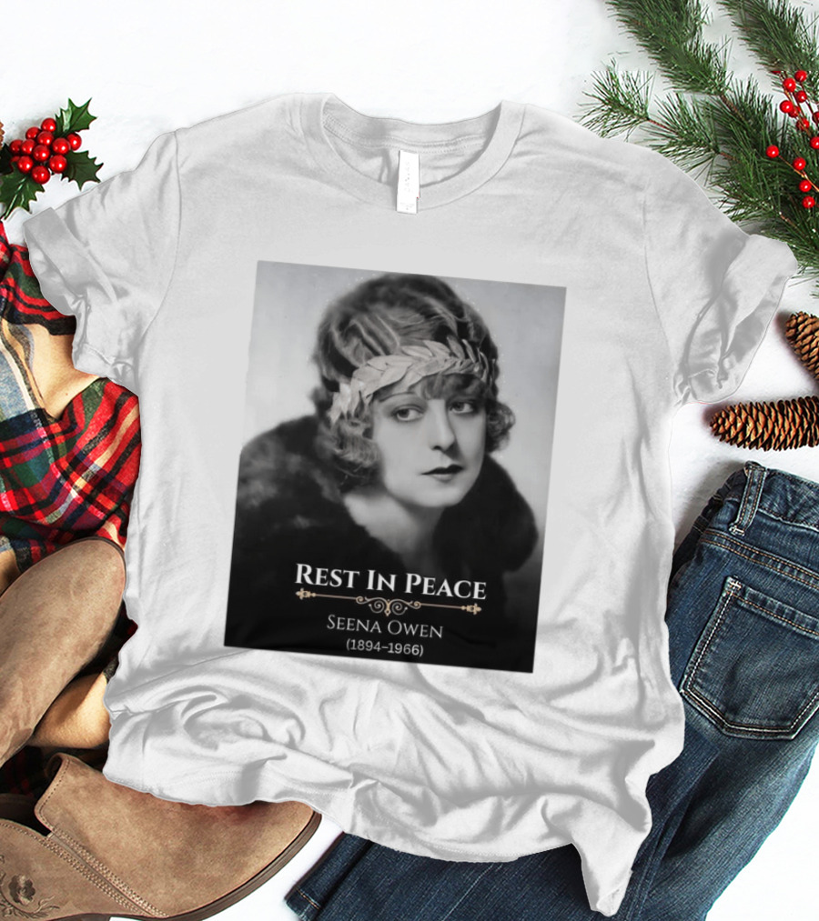Rest In Peace Seena Owen 1894 1966 Memorial Tribute Vintage Photography T-Shirt