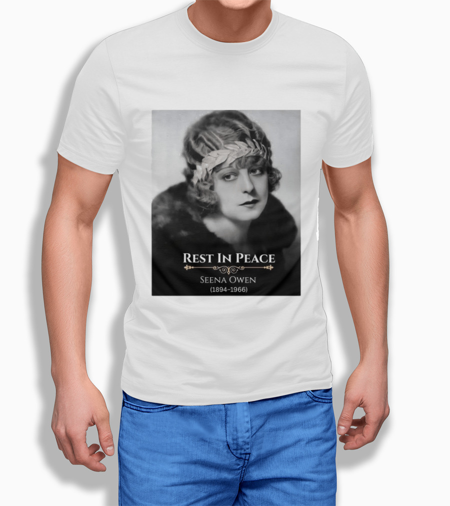 Rest In Peace Seena Owen 1894 1966 Memorial Tribute Vintage Photography T-Shirt