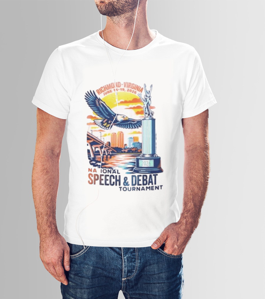 Richmond Virginia National Speech And Debate Tournament June 14 19 2026 Eagle Bridge Statue T-Shirt