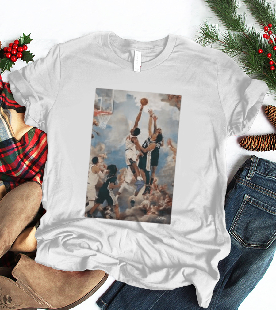 OG Anunoby Slam Dunk Basketball Masterpiece With Cloud T-Shirt