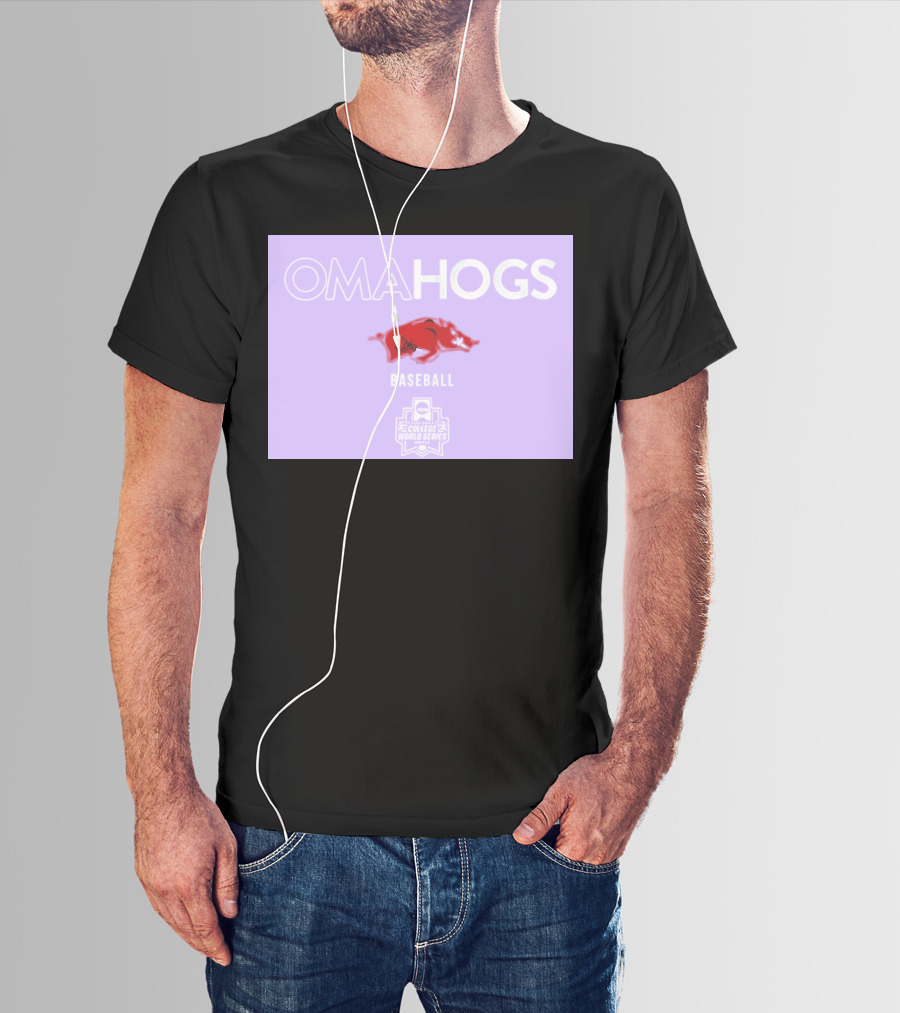Omahogs Baseball Arkansas 2026 NCAA College World Series T-Shirt