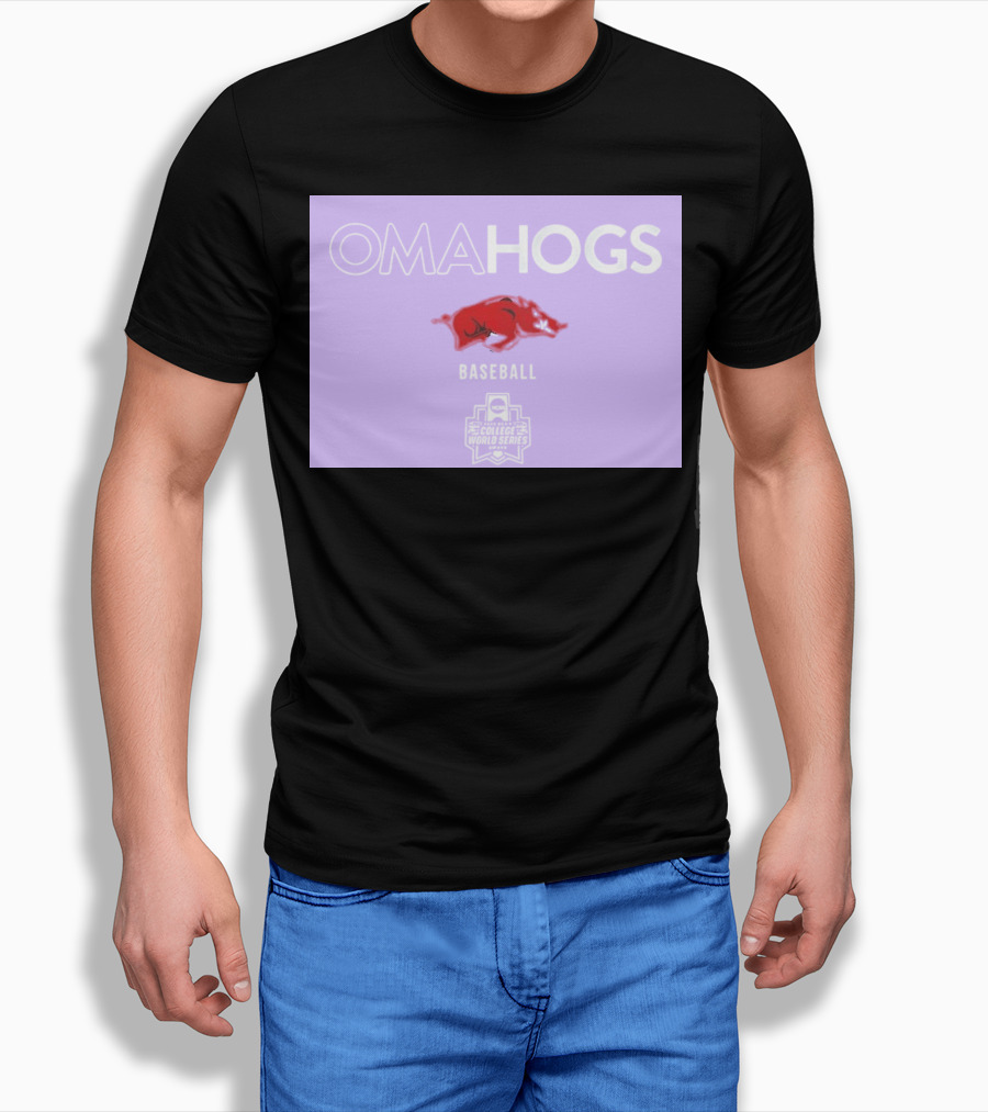 Omahogs Baseball Arkansas 2026 NCAA College World Series T-Shirt
