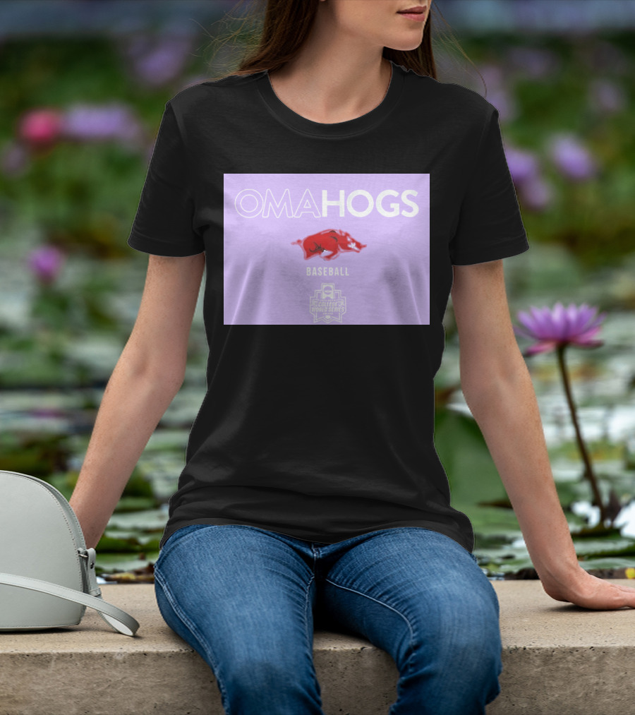 Omahogs Baseball Arkansas 2026 NCAA College World Series T-Shirt