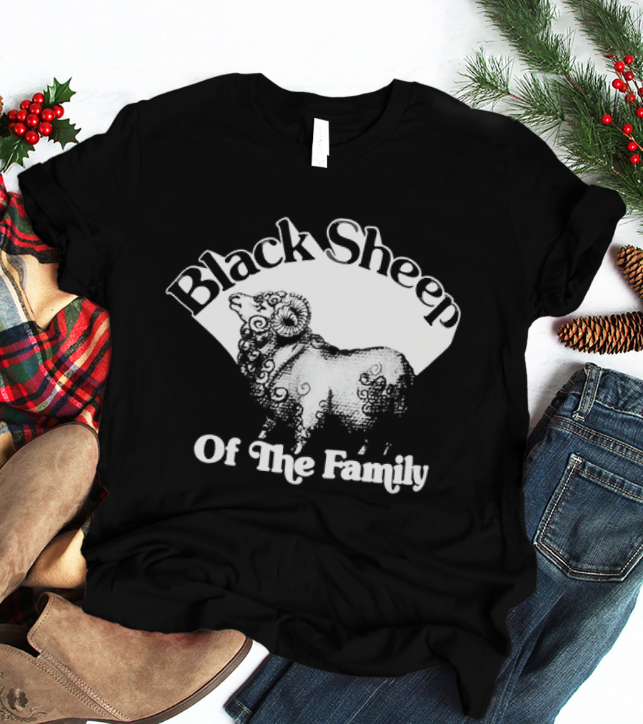 Black Sheep Of The Family Playful Sheep T-Shirt