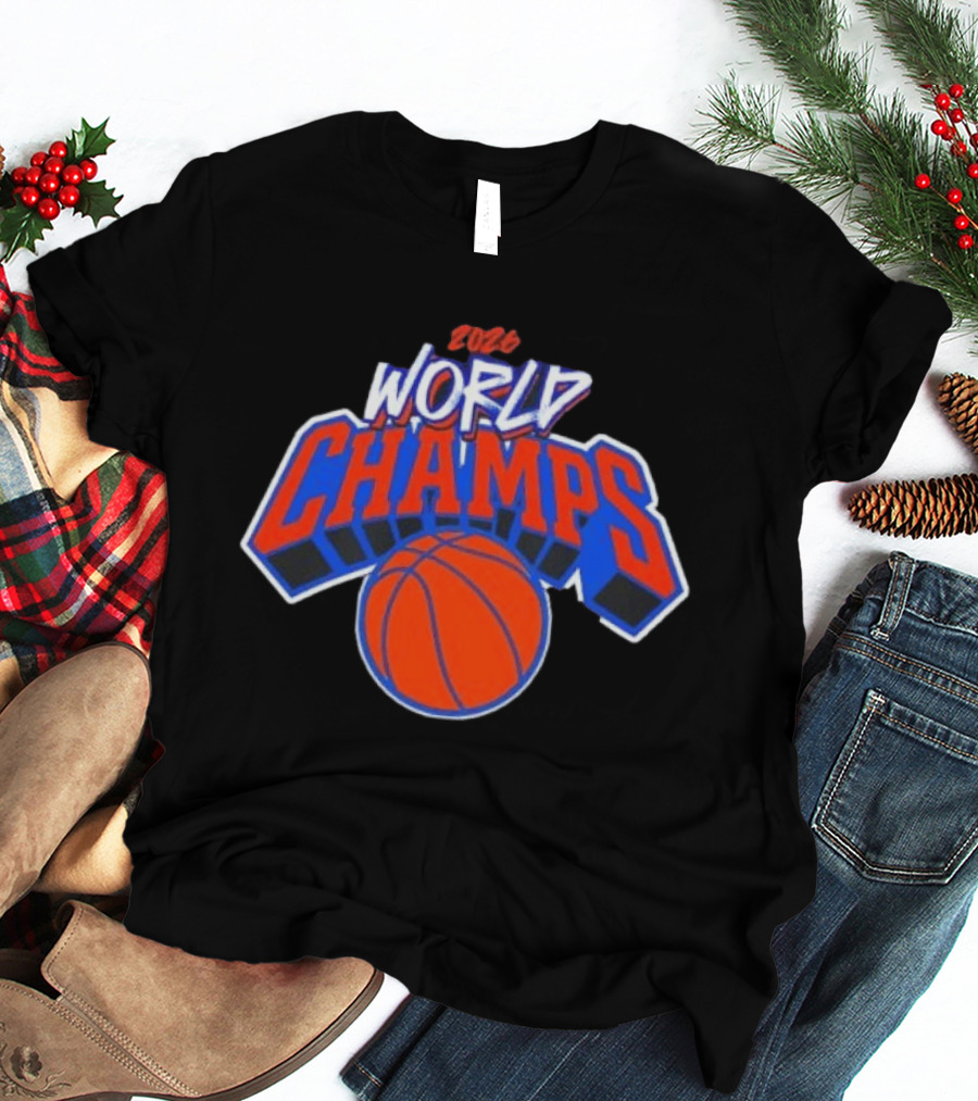 2026 World Champs New York Knicks Basketball T-Shirt