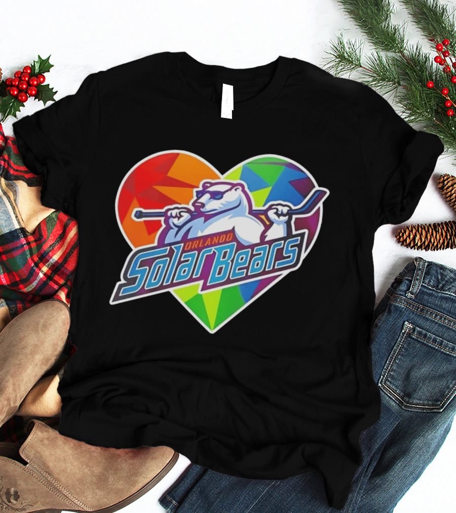 Orlando Solar Bears Pride Night 2026 Heart T-Shirt