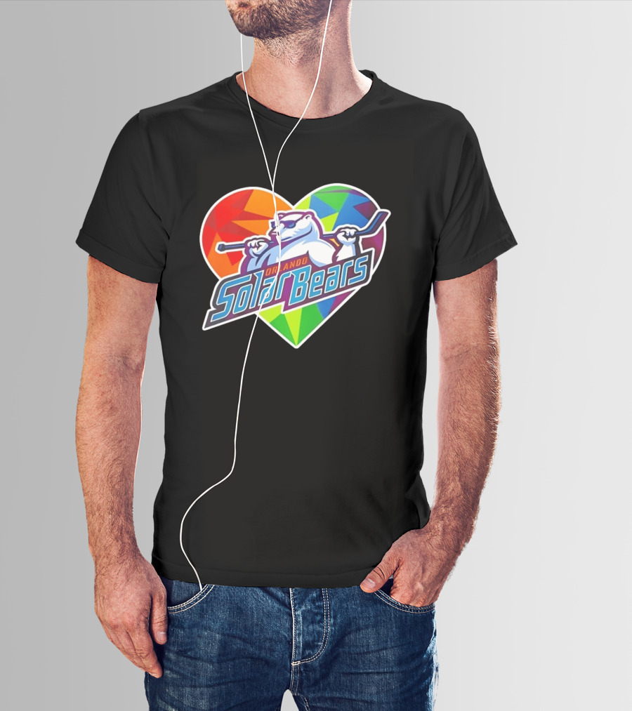Orlando Solar Bears Pride Night 2026 Heart T-Shirt