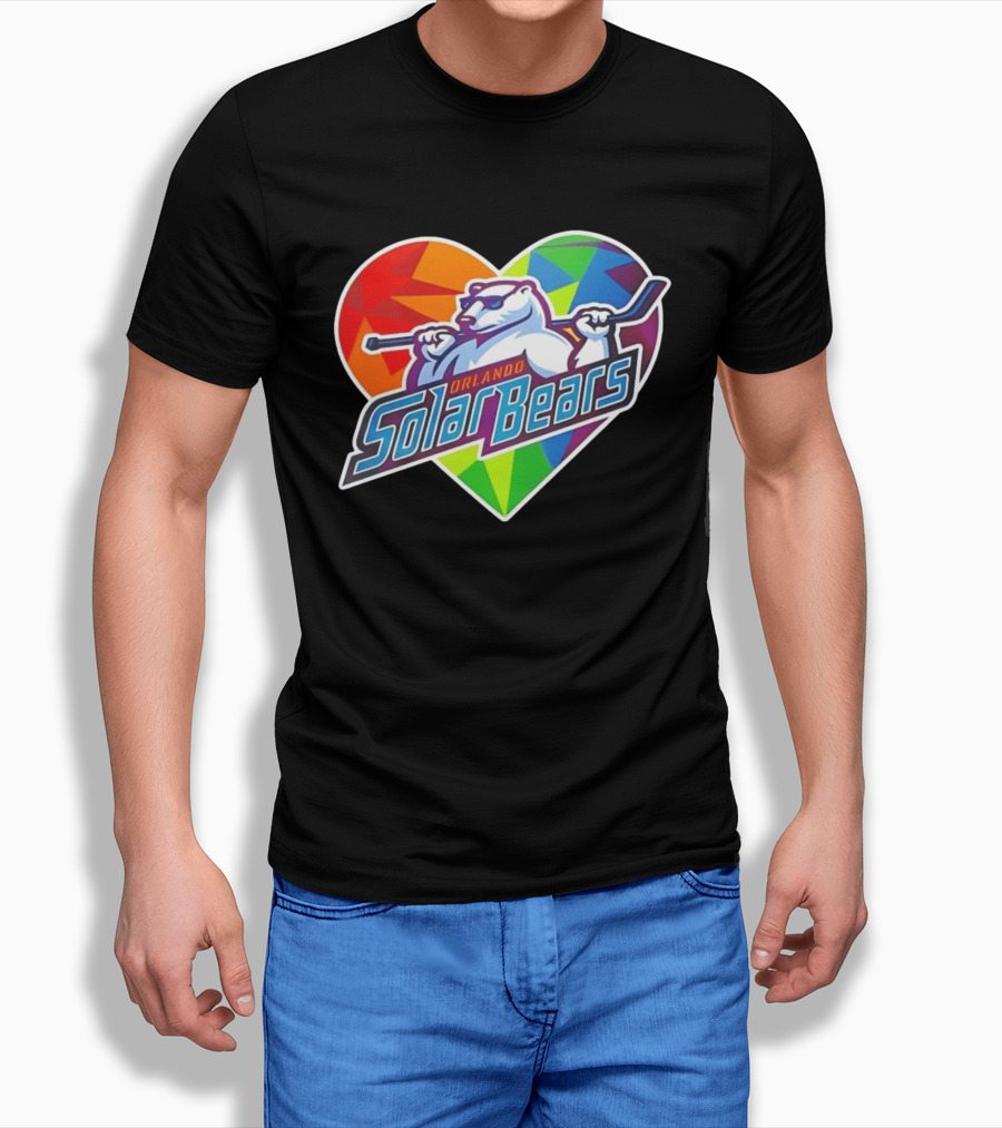 Orlando Solar Bears Pride Night 2026 Heart T-Shirt