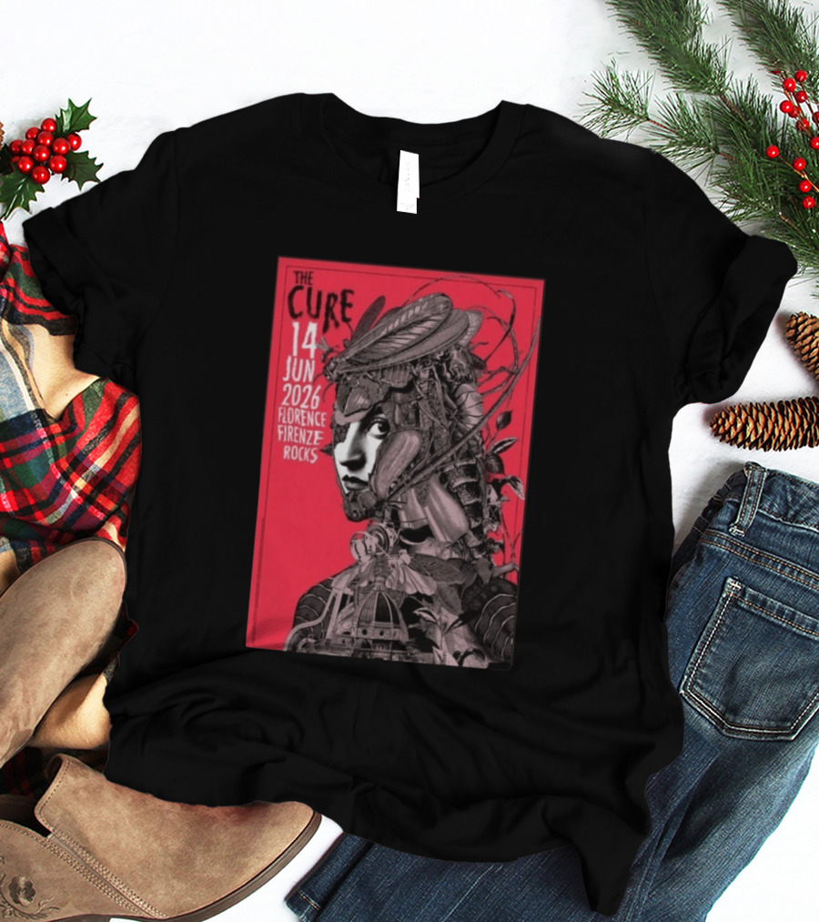 The Cure Florence Firenze Rocks June 14 2026 Festival T-Shirt