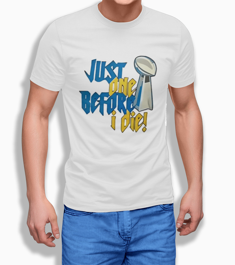 Buffalo Bills Just One Before I Die Vince Lombardi Trophy Football T-Shirt
