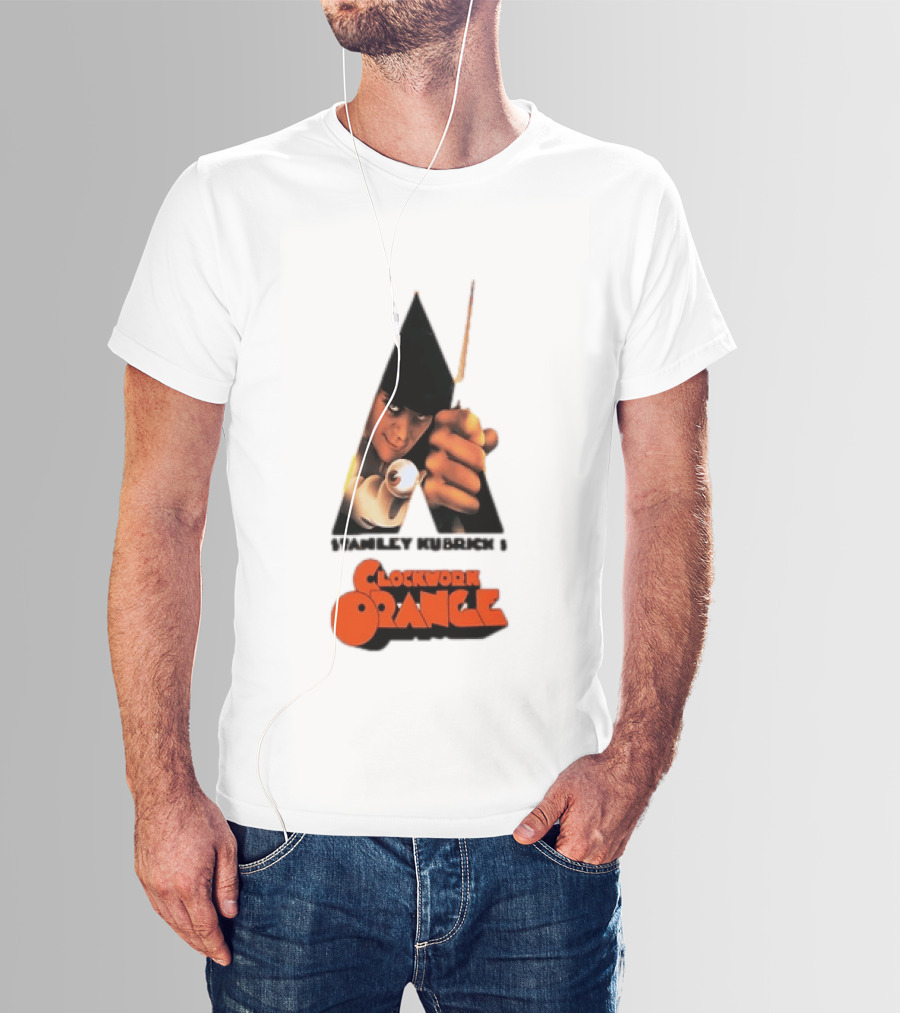 Stanley Kubrick's A Work Orange Alex DeLarge Iconic Film T-Shirt