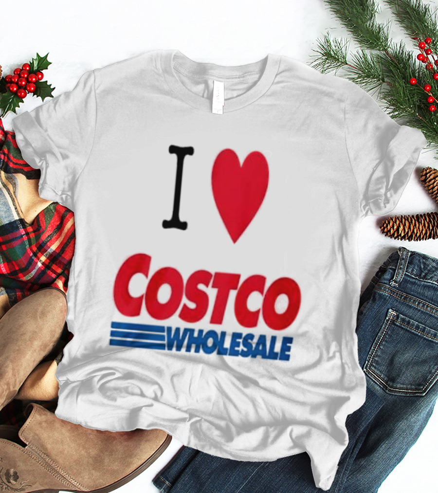 I Love Costco Wholesale Red Heart T-Shirt