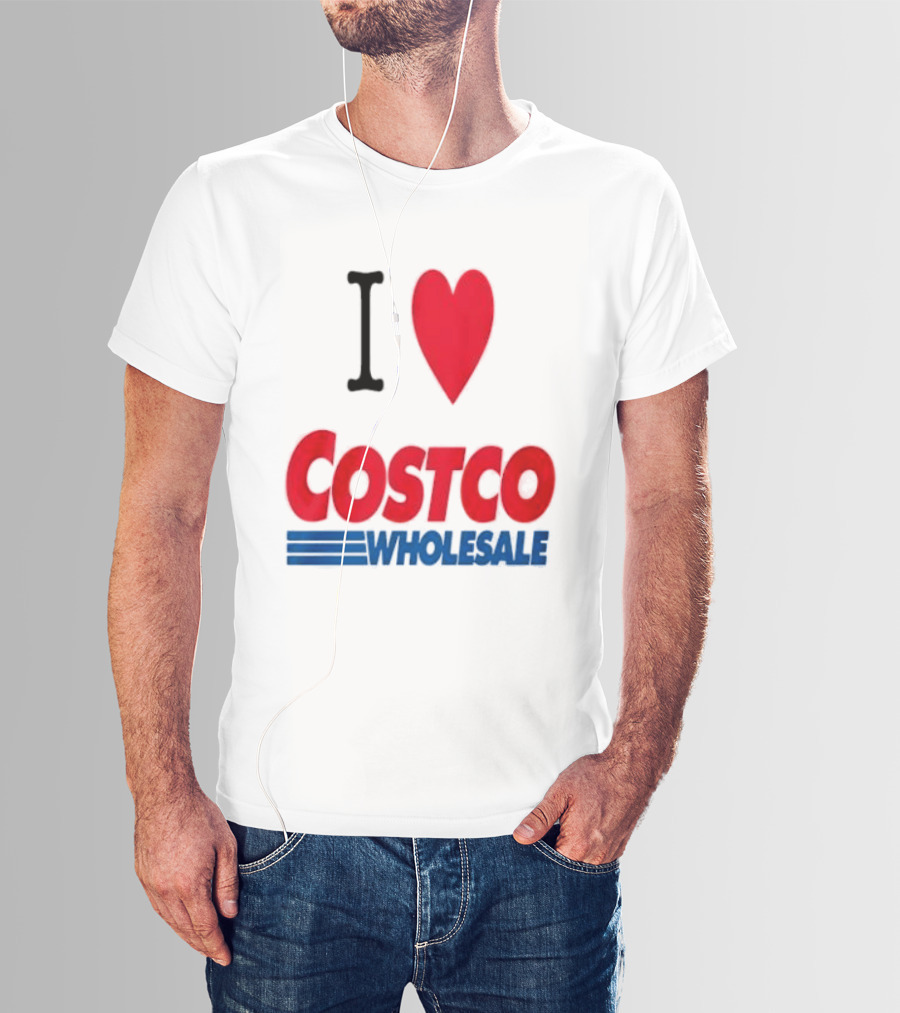 I Love Costco Wholesale Red Heart T-Shirt