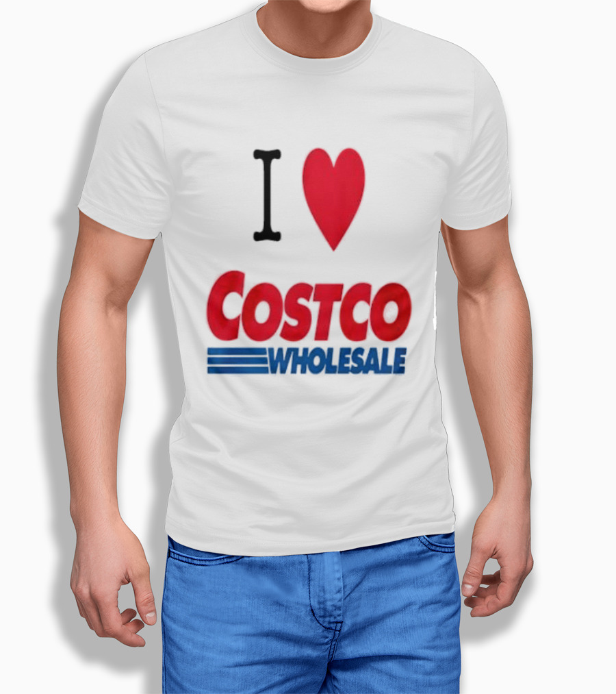 I Love Costco Wholesale Red Heart T-Shirt