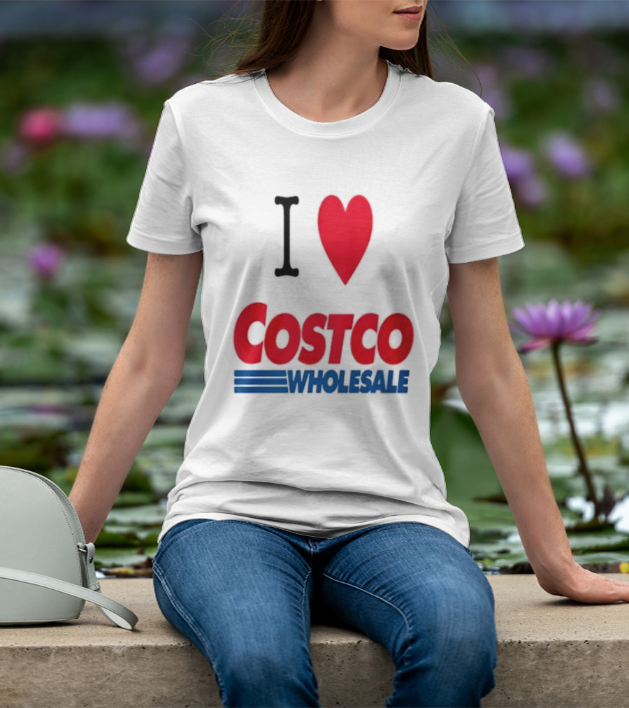 I Love Costco Wholesale Red Heart T-Shirt