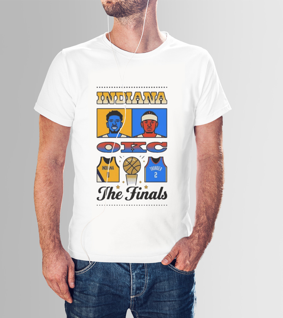 Indiana OKC Basketball The Finals Faceoff T-Shirt