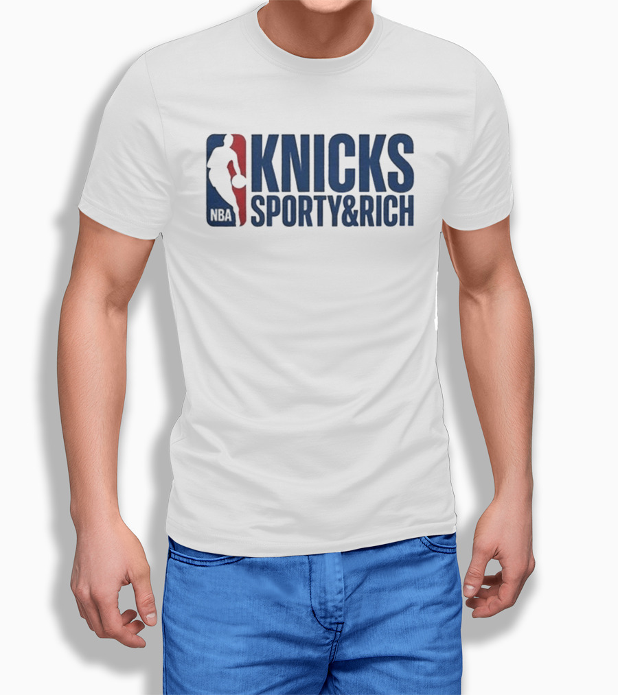 Knicks NBA Sporty & Rich 2026 Collaboration T-Shirt